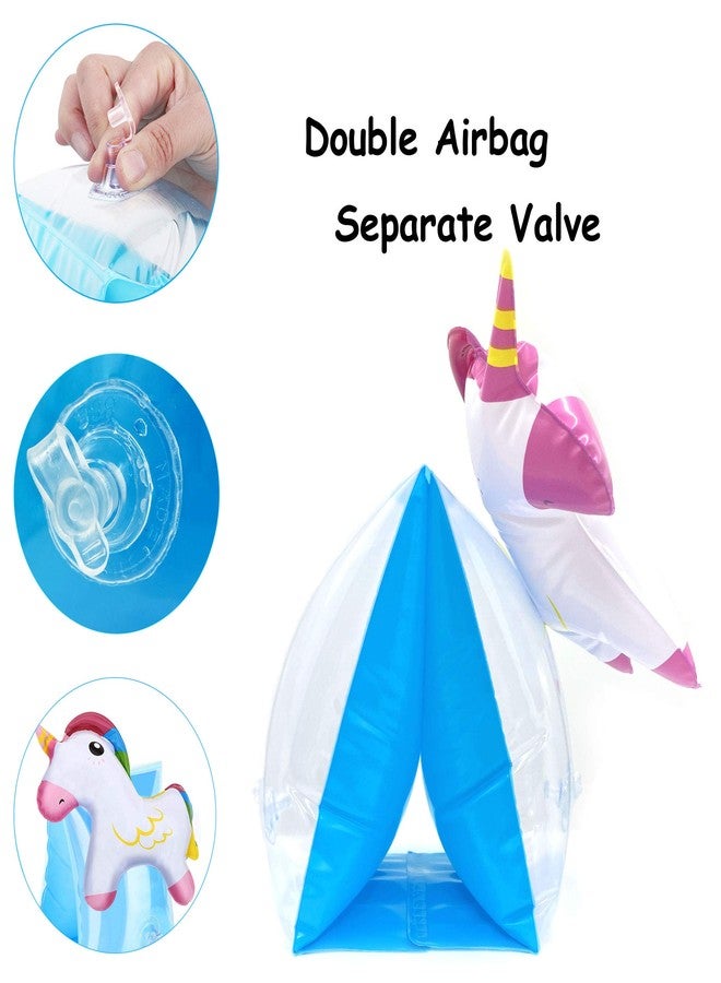 ZOEKIM Inflatable Arm Floaties for Kids Toddlers, Swimiming Floater Sleeves Arm Bands Floaties Water Wings Floatation Sleeves, Pool Water Sports Learning Swim Training Aids - Image 4